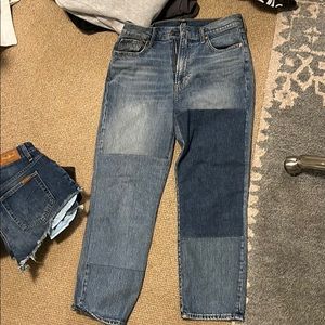 Gap jeans! High wasted boyfriend and color block
